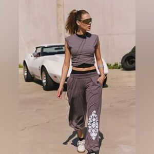 Free People Movement Hot Shot Logo Crossover 2-Piece Set